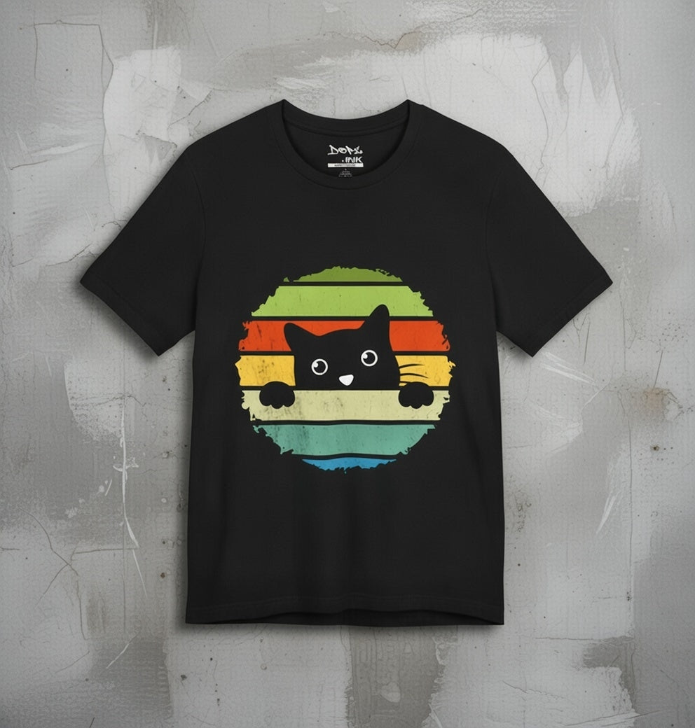 Retro Kitty Peek-a-Boo