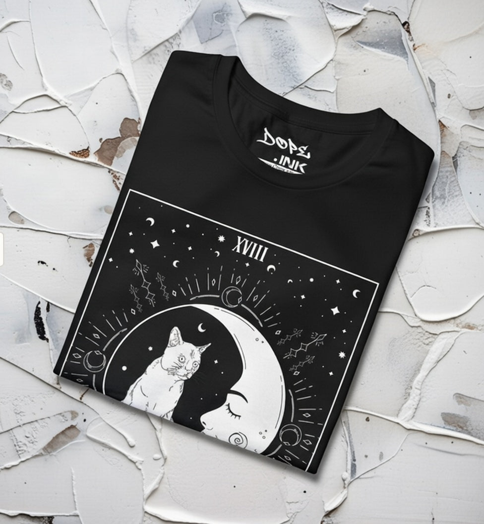 The Moon Tarot Cat